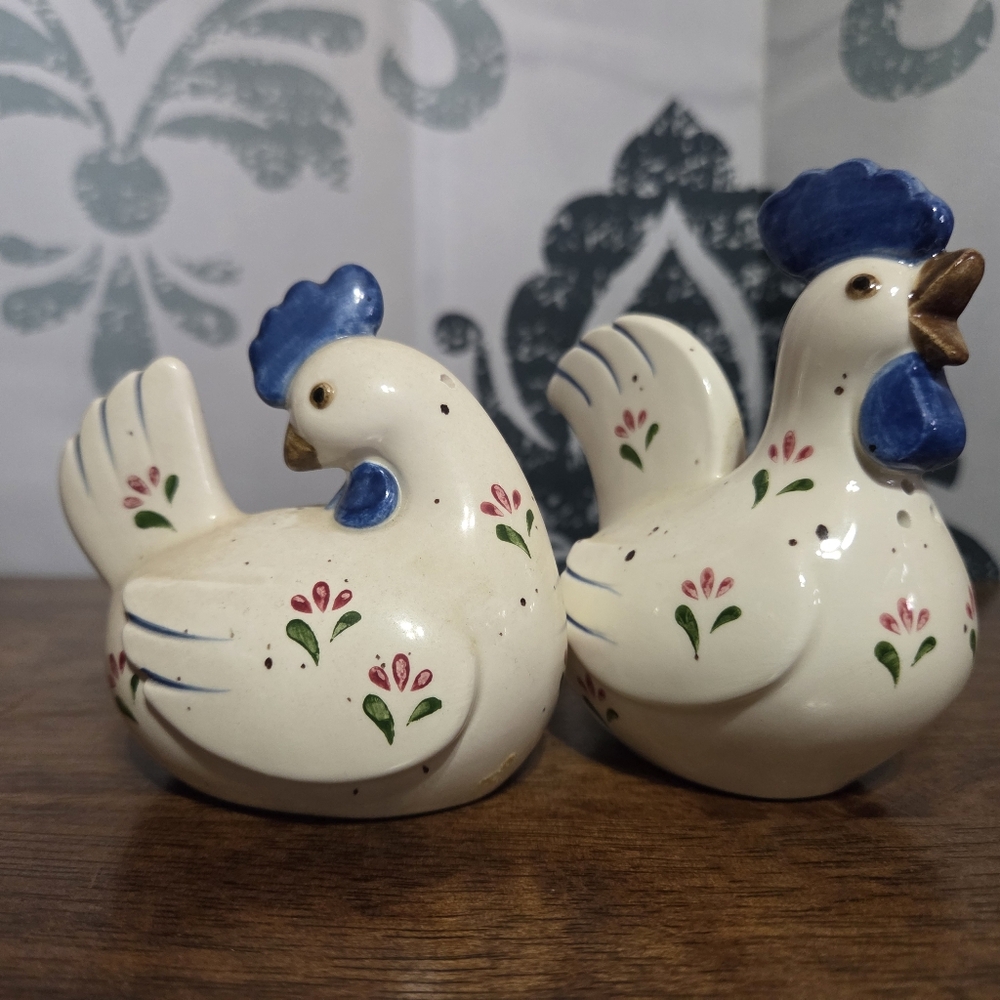 Otagiri Vintage Rooster Salt & Pepper Shakers